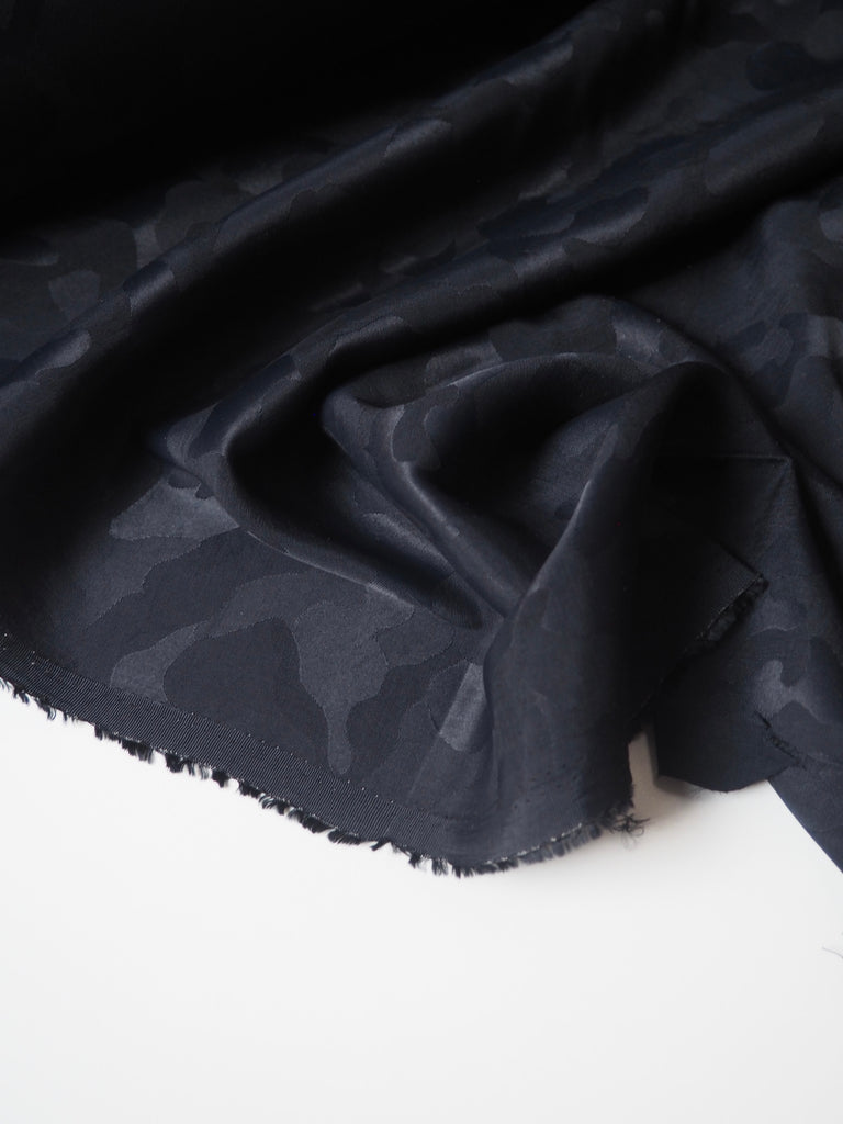 Midnight Camouflage Jacquard
