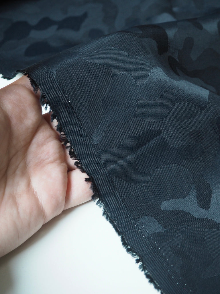 Midnight Camouflage Jacquard