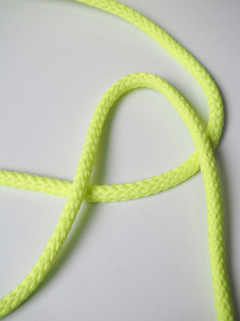 Neon Yellow Braided Cord 8mm