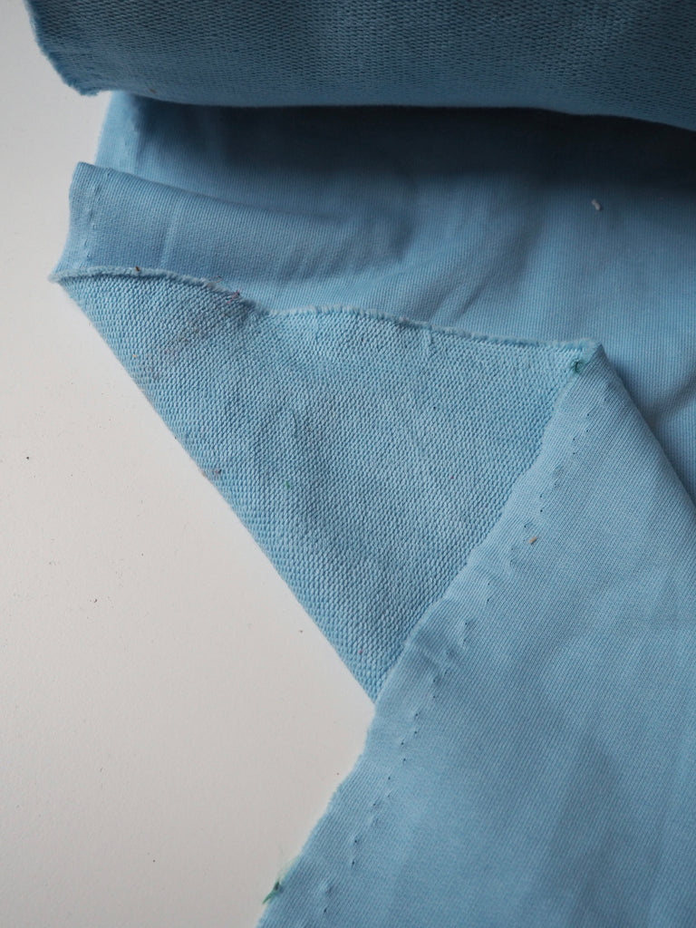 Powder Blue Cotton Loopback Jersey