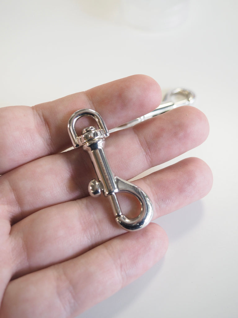 Silver Swivel Spring Hook 4.5cm