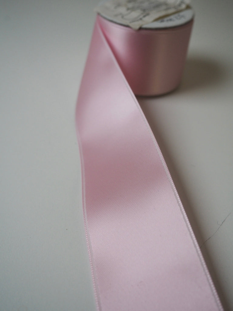 Pink Double Faced Satin Ribbon 40mm