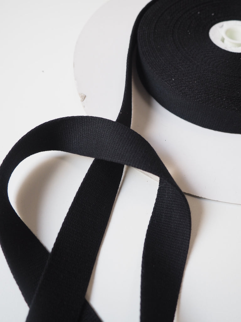 Shindo Black Cotton Webbing 25mm