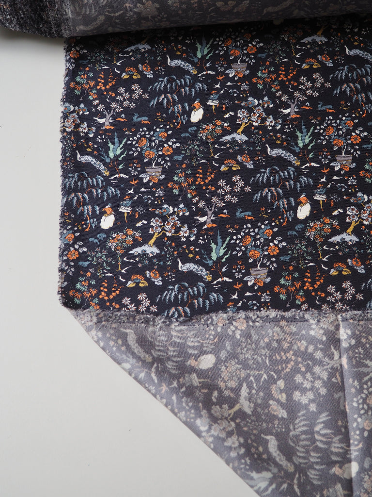 Liberty Navy Liddel Silk Twill
