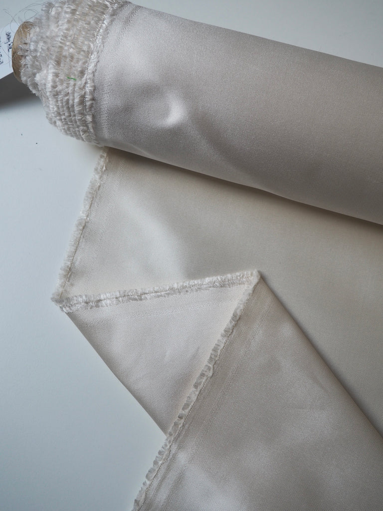 Ivory Silk Zibeline Twill