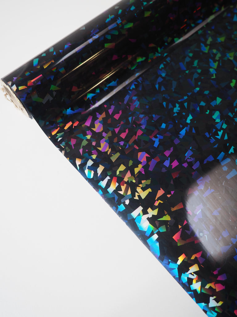 Denim Holographic Confetti Heat Transfer Foil