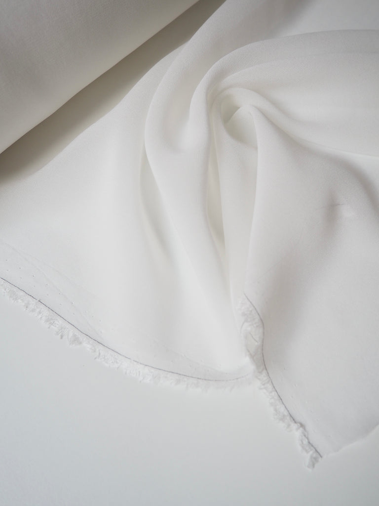 White Silk Chiffon