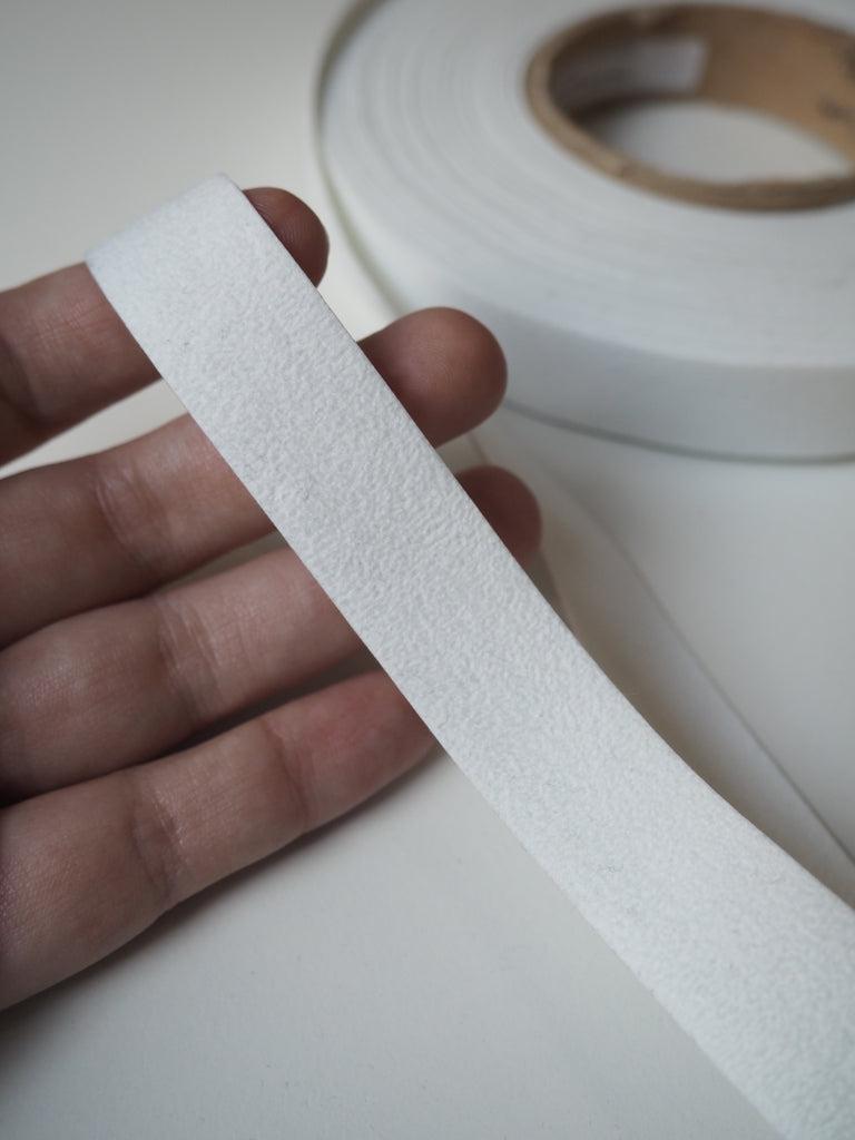 White Faux Suede Tape 20mm