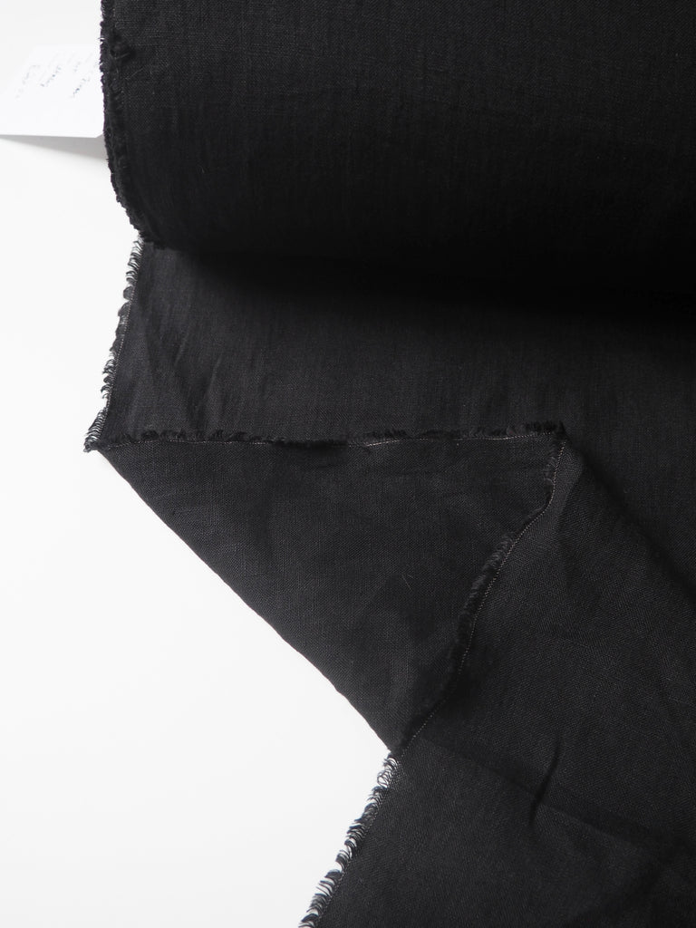 Black Softened Linen