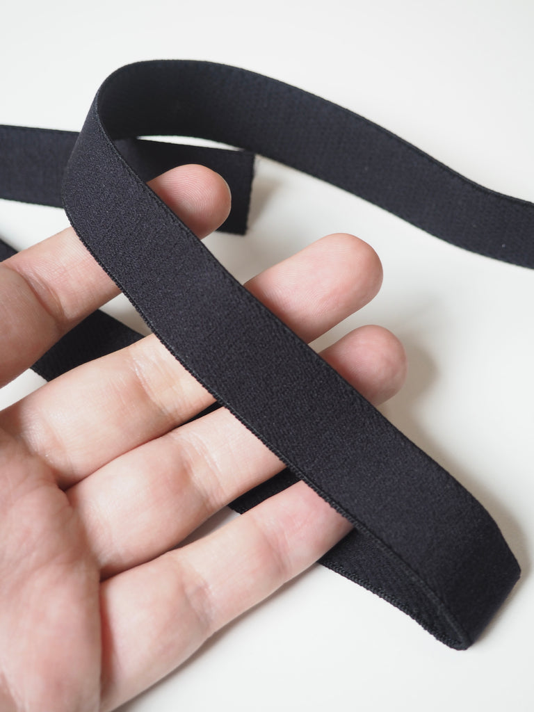 Black Strap Elastic 20mm