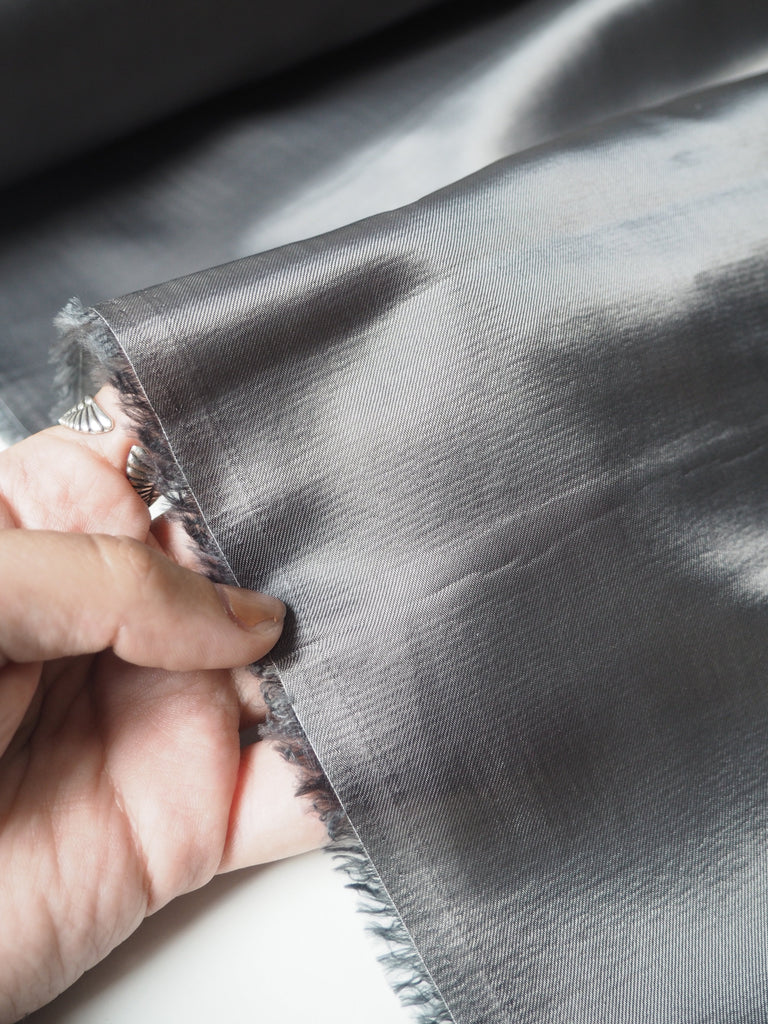 Grey Viscose Twill Lining