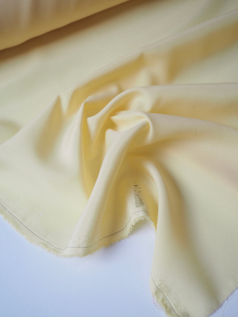 Light Yellow Crepe de Chine