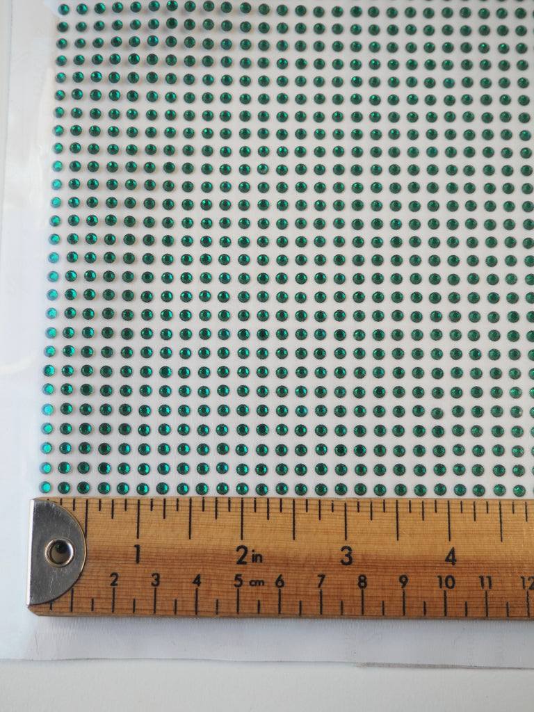 Swarovski Emerald Xilion Rose Crystal Hotfix Sheet 4mm