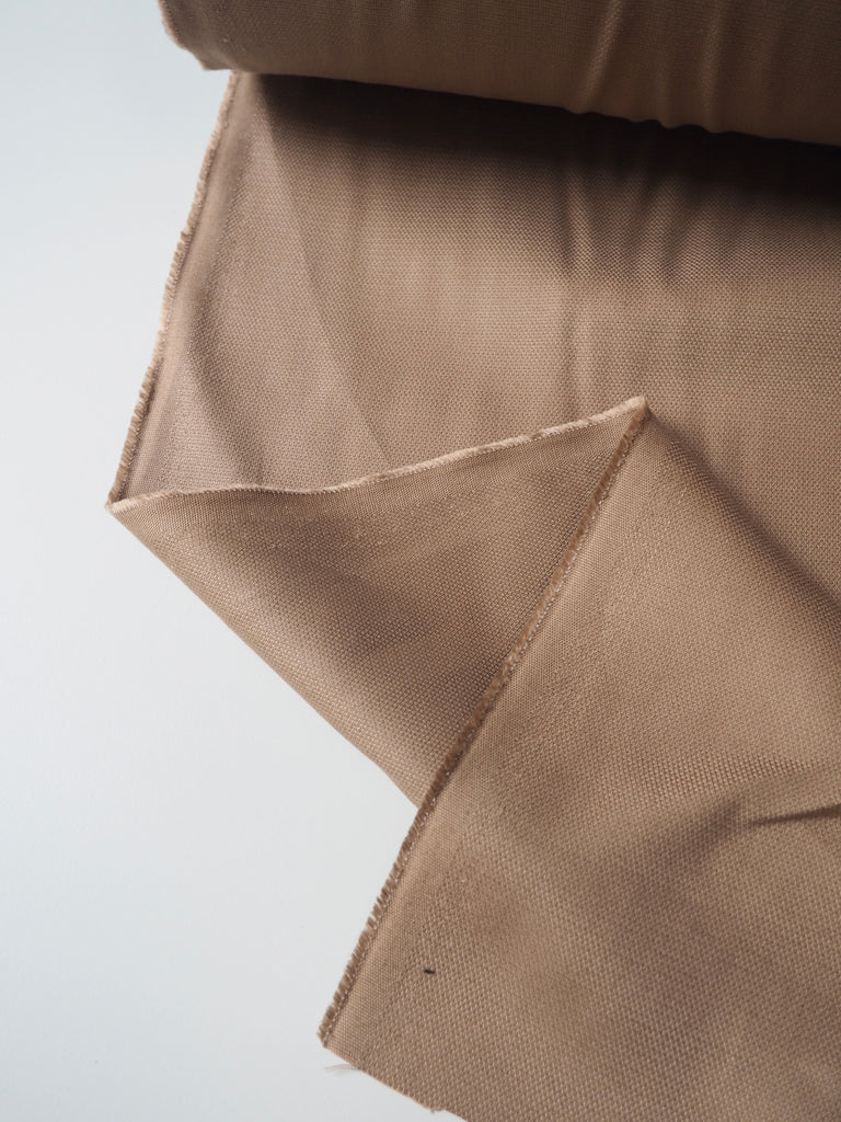 Tan Textured Sateen Tencel