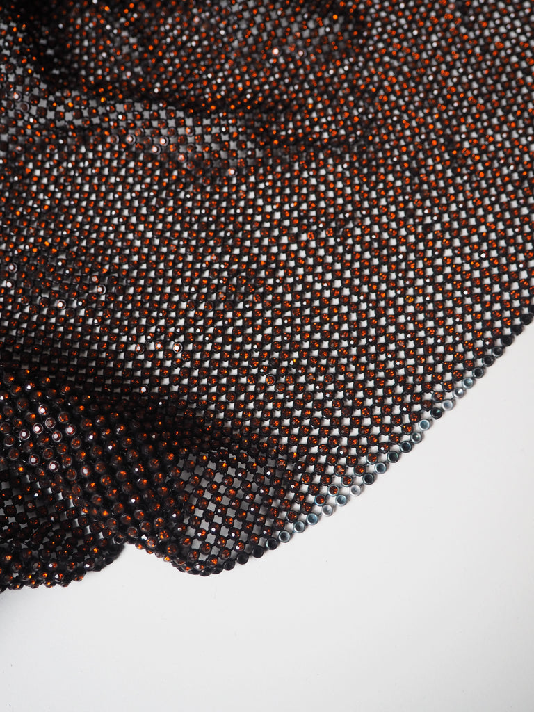 Burnt Orange Crystal Black Chainmail