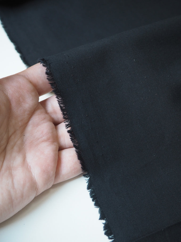 Black Cotton Poplin