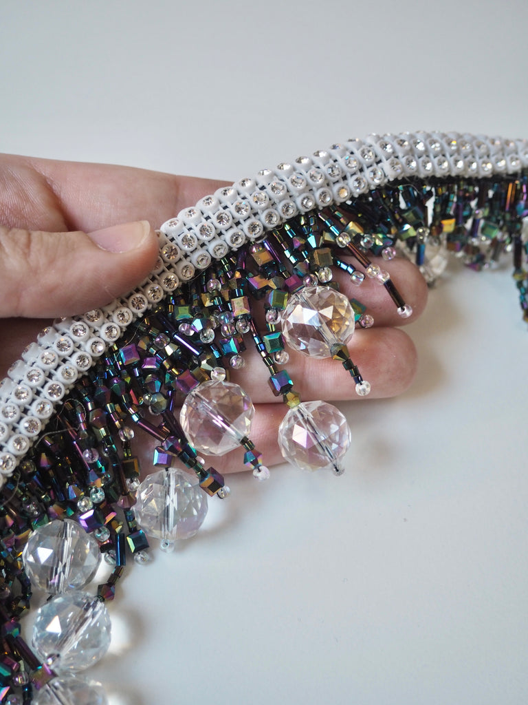 Beaded Crystal Swivel Hook Clip