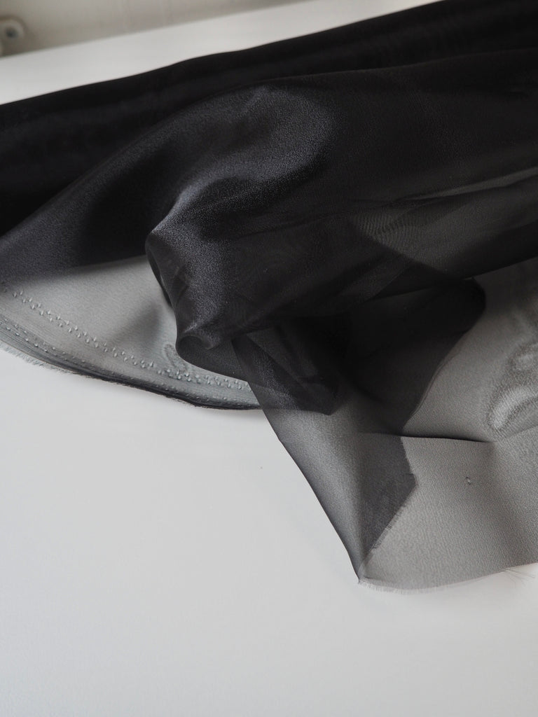 Black Shiny Organza