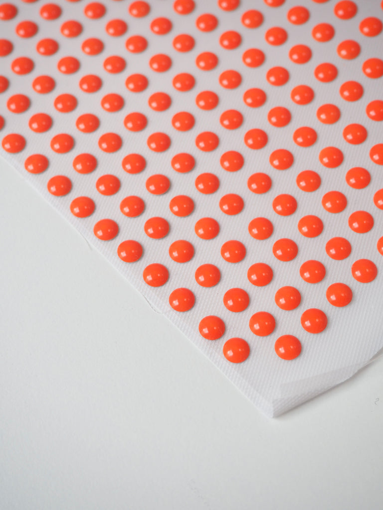 Neon Orange Dot Hotfix Sheet 6mm