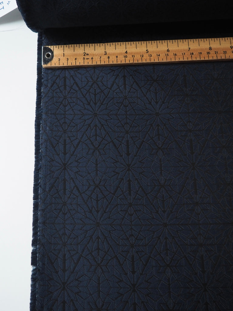 Navy Star Jacquard