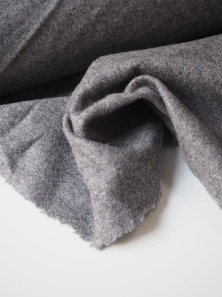 Grey Wool Blend Coating