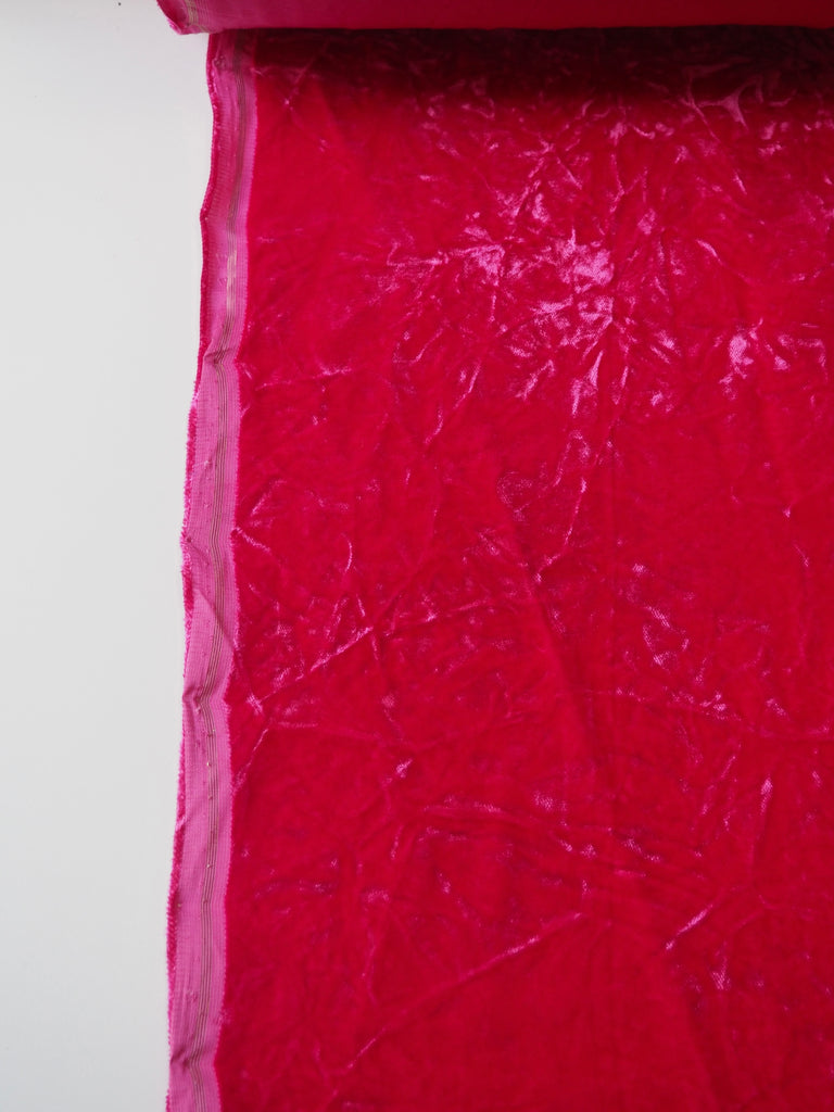 Hot Pink Micro Viscose Velvet