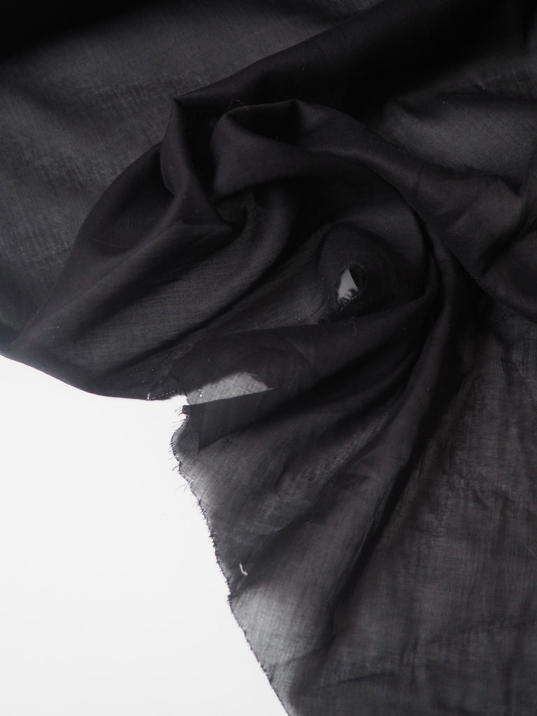 Black Cotton Voile