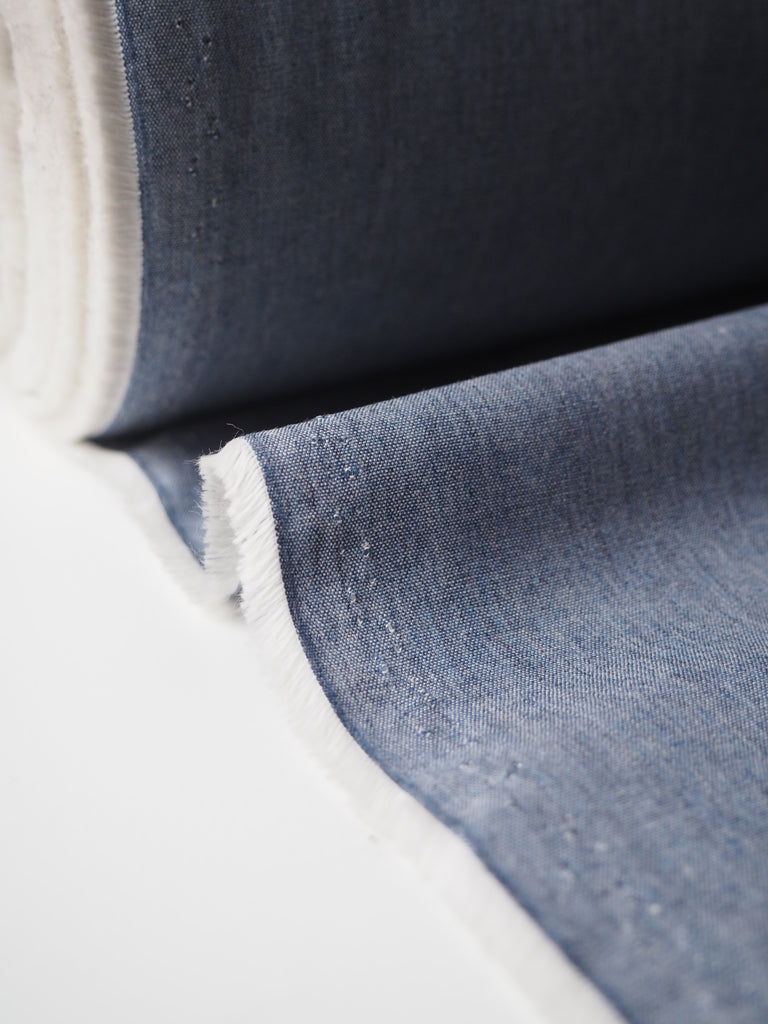 Classic Blue Cotton Chambray