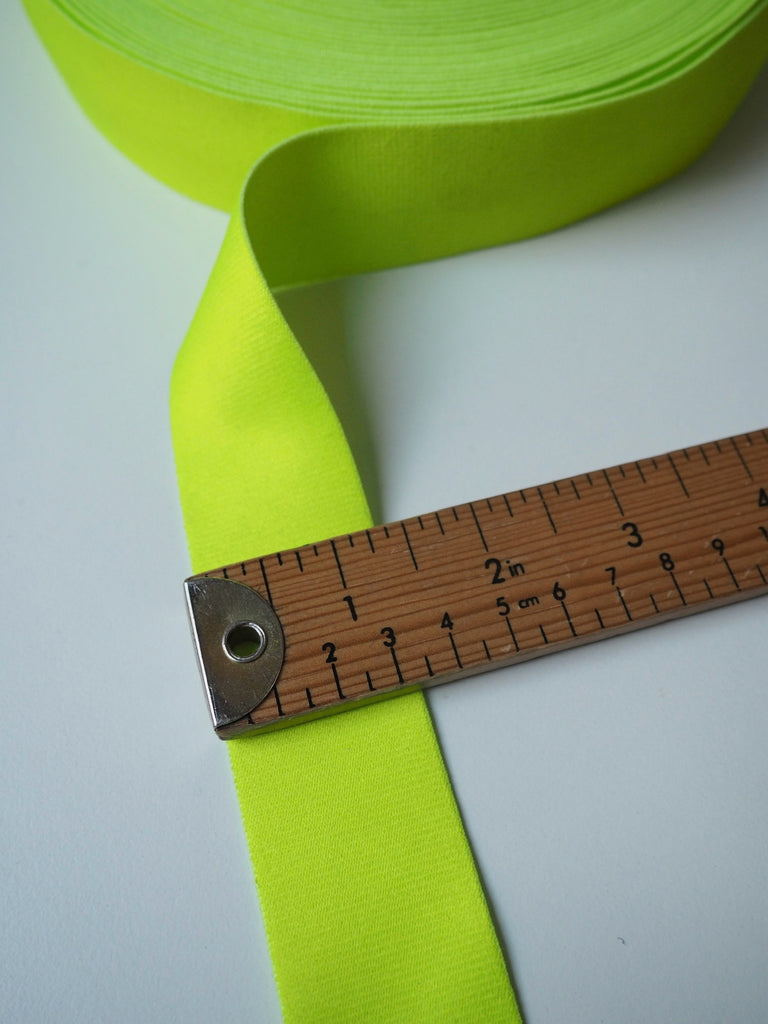 Neon Yellow Soft Elastic 30mm