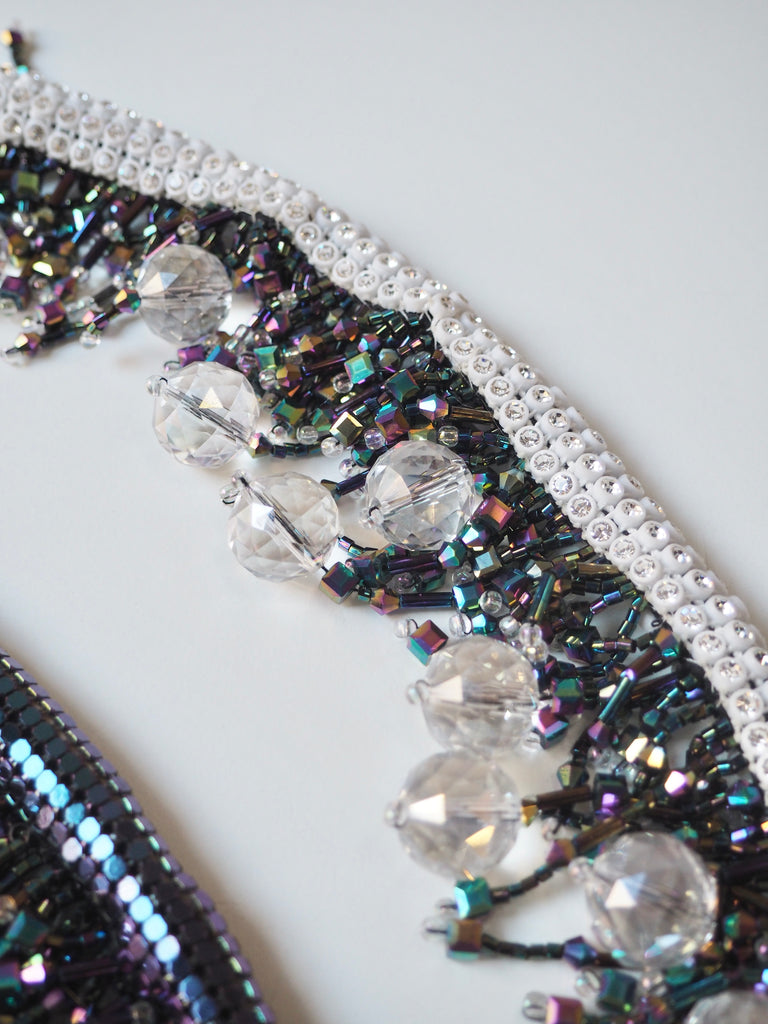 Beaded Crystal Swivel Hook Clip