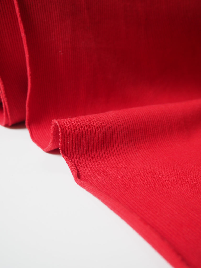 Cherry Cotton 2x2 Rib Jersey