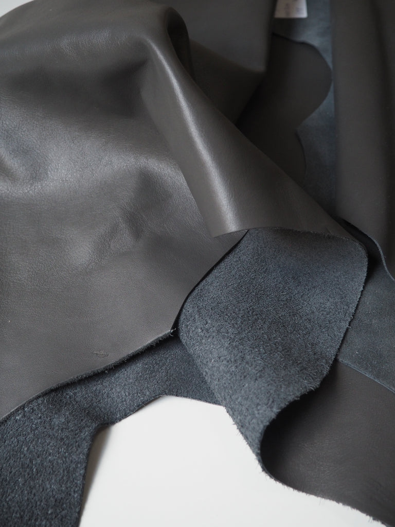 Grey Smooth Cowhide