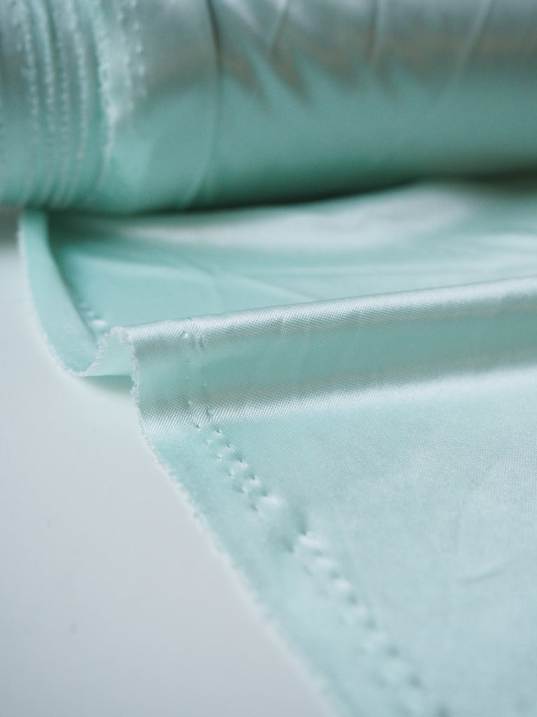 Mint Satin Jersey