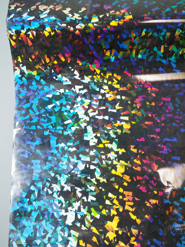 Silver Holographic Confetti Heat Transfer Foil