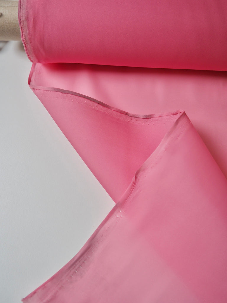 Bright Pink Sateen Organza