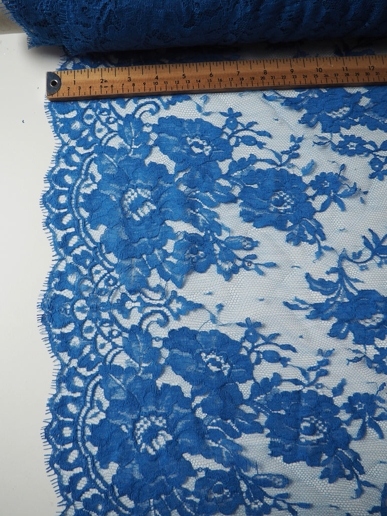 Sapphire Floral Scallop Lace