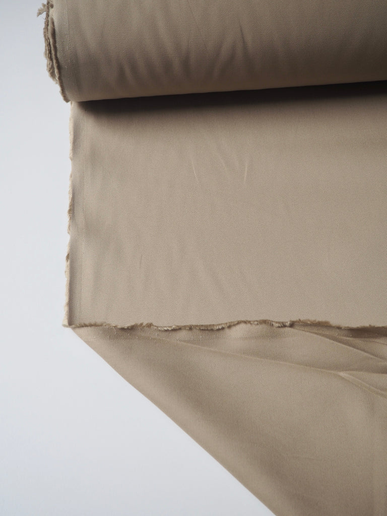 Putty Sateen Cotton Twill