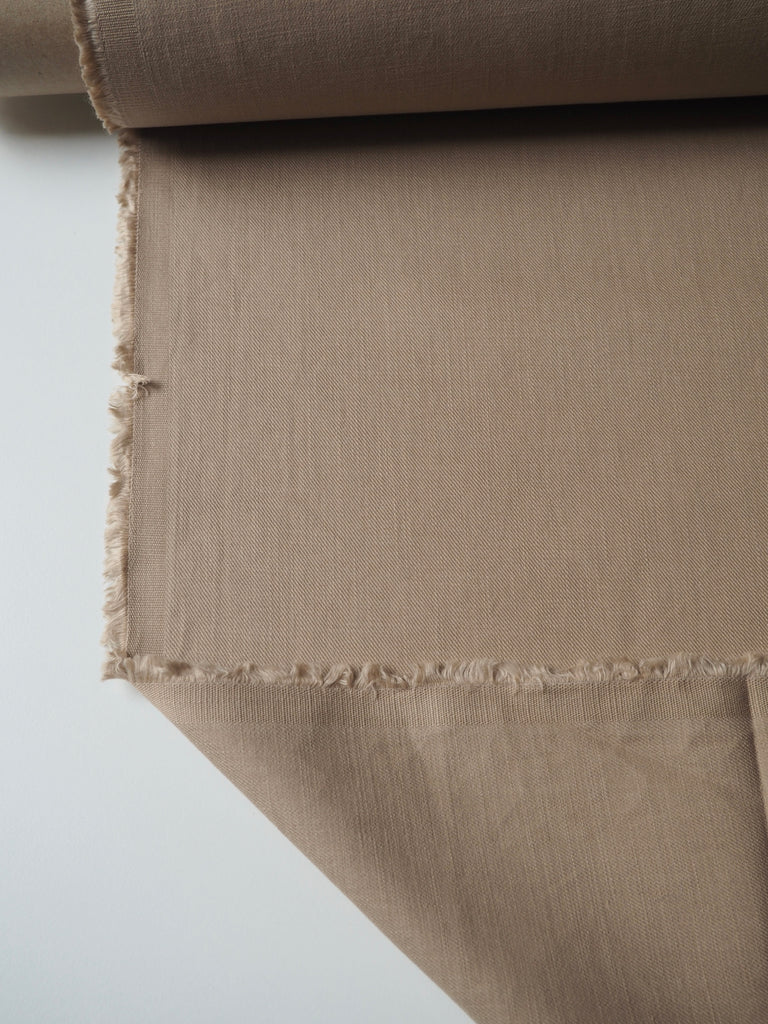 Beige Soft Cotton Twill