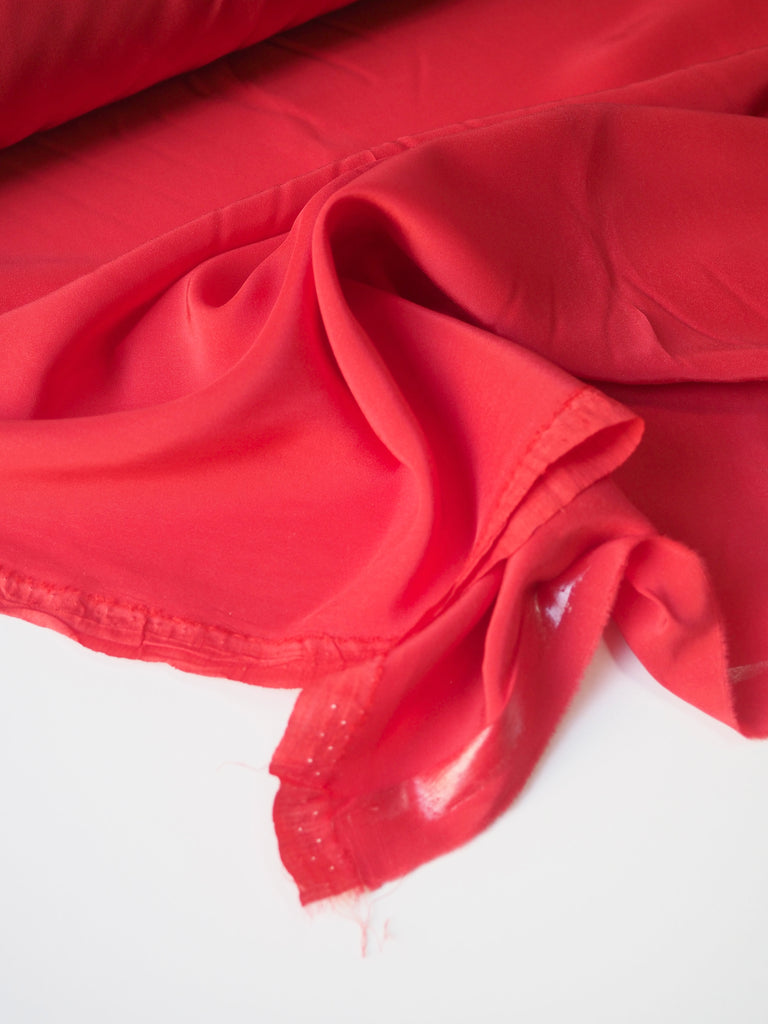 Red Silk Crepe