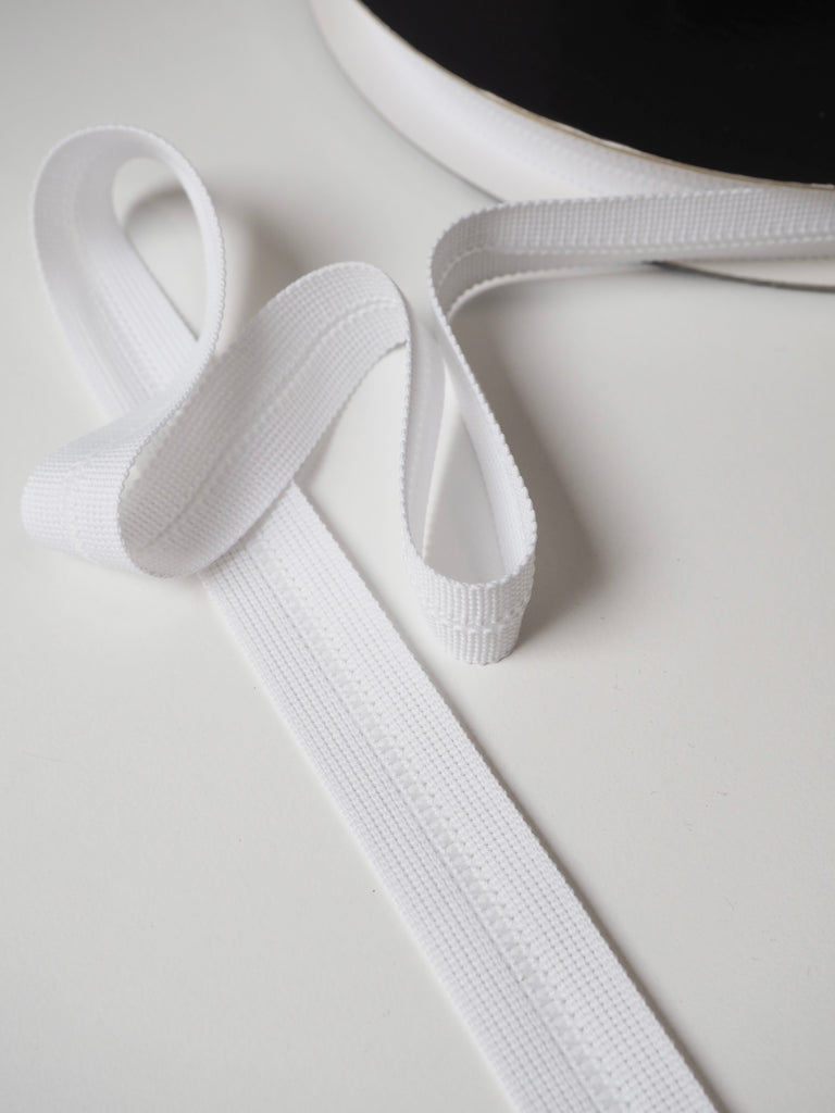 Shindo White Knit Binder Tape 20mm