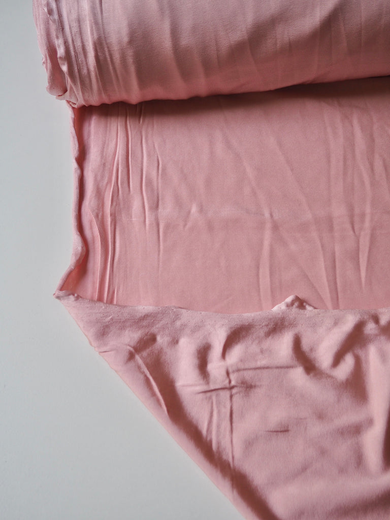 Ballet Pink Satin Viscose Jersey