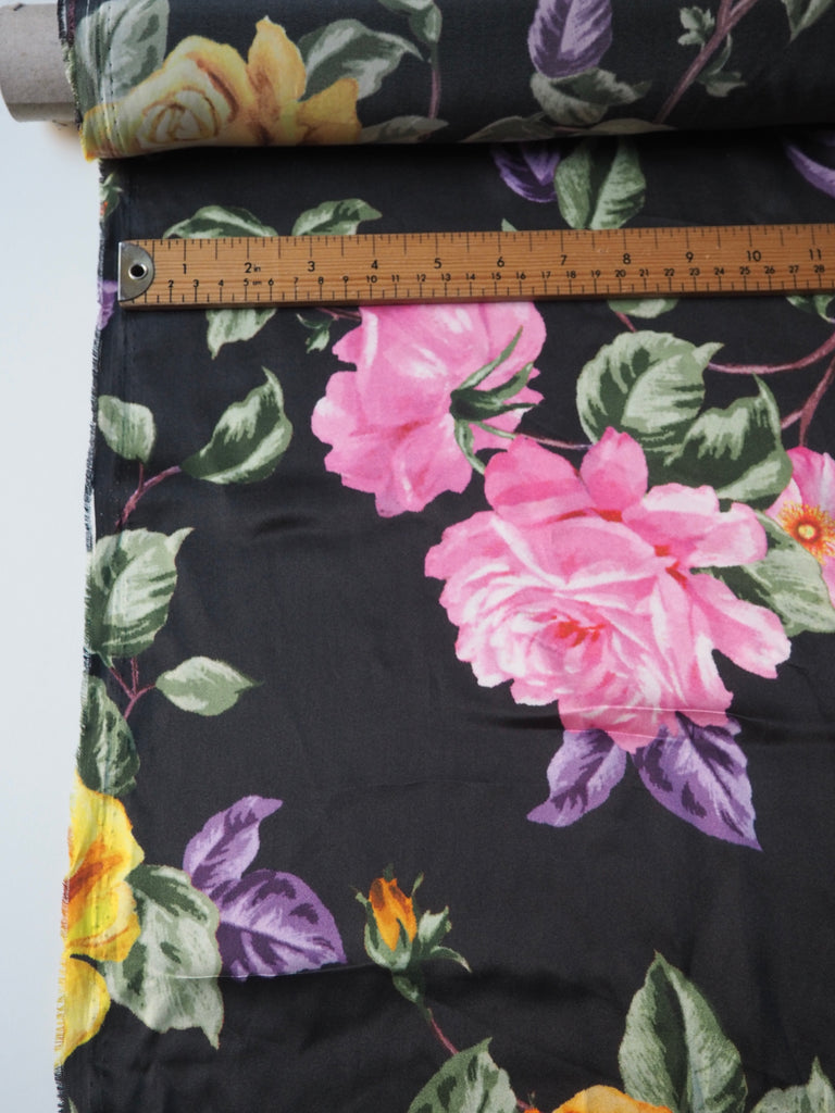 Tropic Bloom Silk Satin