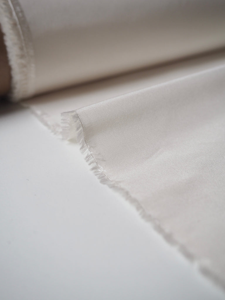 Ivory Silk Shantung Taffeta