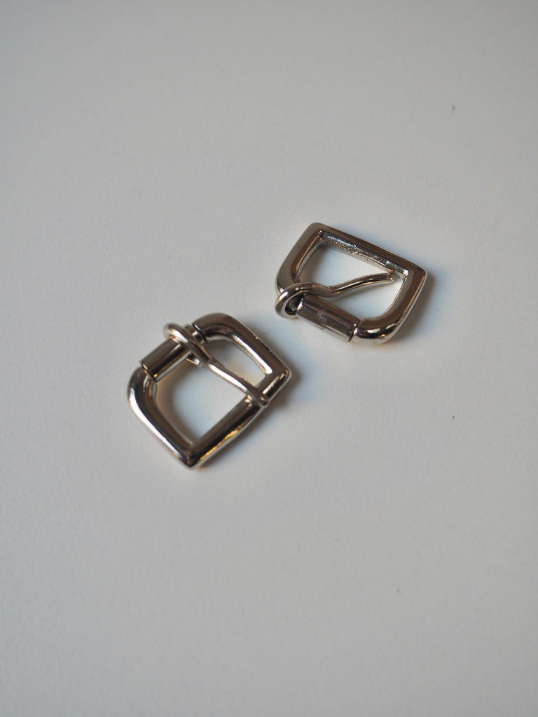 Silver D-Buckle 25mm