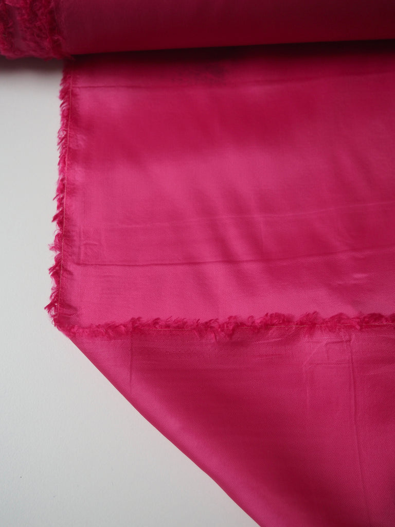 Hot Pink Viscose Satin Twill Lining