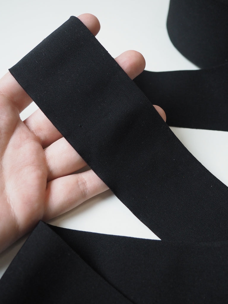 Black Thin Elastic 50mm