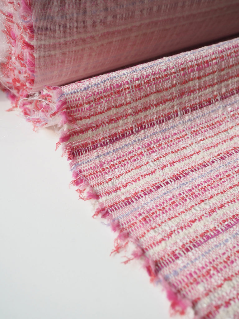 Sweet Pink Interfaced Cotton Tweed