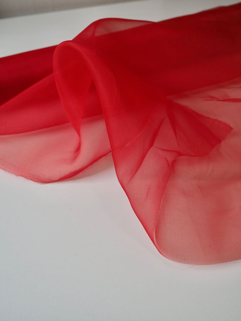 Red Silk Organza