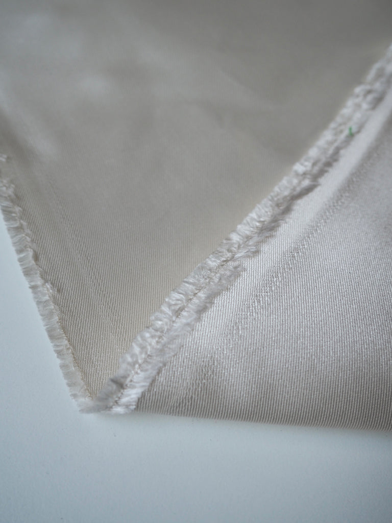 Ivory Silk Zibeline Twill