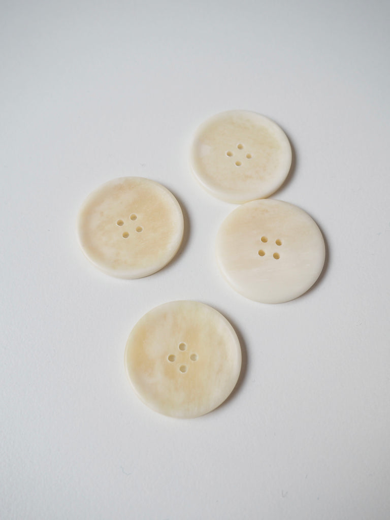 Cream Corozo Buttons 28mm